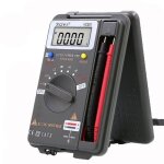 Bebusingoto mini multimètre numérique de poche, voltmètre, ampèremètre, testeur de résistance ohm, 4000 ... Bebusingoto mini multimètre numérique de poche, voltmètre, ampèremètre, testeur de résistance ohm, 4000 ...