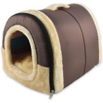 Bebusingoto niche pour chien, lit igloo portable pour chat, lit igloo lavable et confortable pour chien, ...
