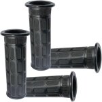 Bebusingoto poign�es de brouette en caoutchouc, 4 pi�ces, poign�e de chariot, v�lo moto fauteuil roulant ...