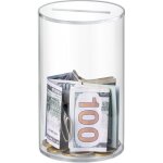 Bebusingoto tirelire transparente, tirelire en acrylique pour adultes, doit tre casse pour ouvrir, ...