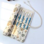 Bebusingoto trousse  pinceaux artiste, 20 emplacements toile sac de pinceaux cases rouleau sac  crayon ...
