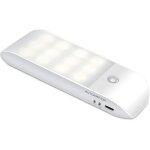 Bebusingoto veilleuse led automatique, veilleuse avec capteur de mouvement rechargeable par usb, marche ...