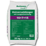Beckmann profi engrais universel 25 kg avec effet � long terme n p k 16 7 15