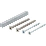Bef - set. sertos gg - wc 60 - 65mm m5x75 + 4, 0x70 4 - kt. o. + 8x100mm - 11509624 - hoppe