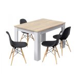Befara ? table � manger � rallonge 140 - 190 cm ? m�lamine haute r�sistance ? pour 4 � 10 convives ? ...