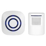Promotion beilan sonnette sans fil kit de carillon de porte electrique avec 1 rcepteur et 1 dtecteur ...