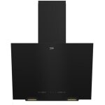 Beko - hotte d�corative inclin�e 60cm 408m3 / h noir bhca62442bbh