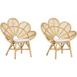 2 chaises petits fauteuils en rotin naturel avec dossiers décoratifs type emmanuelle pour chambre salon ... 2 chaises petits fauteuils en rotin naturel avec dossiers décoratifs type emmanuelle pour chambre salon ...