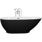 Beliani - baignoire acrylique autoportante forme ovale noire guiana Beliani - baignoire acrylique autoportante forme ovale noire guiana