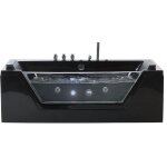 Beliani - baignoire balno 160 cm en acrylique sanitaire noir  led sous - marines samana