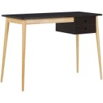 Beliani - bureau scandinave 1 tiroir 106 x 48 cm avec structure en mdf et bois de couleurs bois clair ...