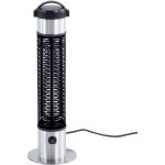 Beliani - chauffage d'extrieur electrique court 19 x 19 x 64 cm halogne  infrarouge 800 w avec cble ...