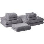 Ensemble 9 serviettes de bain en coton gris à séchage rapide ultra moelleux absobant et doux au toucher ... Ensemble 9 serviettes de bain en coton gris à séchage rapide ultra moelleux absobant et doux au toucher ...