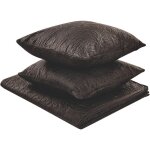 Beliani - ensemble couvre - lit et coussins jeté de lit à motif gaufré 140 x 210 cm marron rayen Beliani - ensemble couvre - lit et coussins jeté de lit à motif gaufré 140 x 210 cm marron rayen