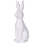 Beliani - figurine dco statuette en cramique blanche en forme de lapin pour dcoration  offrir pour ...