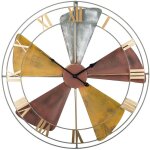 Beliani - horloge au style moderne en acier multicolore en chiffre romain s'adapte � tout type de d�coration ...