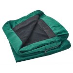 Housse couvre canapé 2 places en velours vert amovible et lavable entretien facile beliani Housse couvre canapé 2 places en velours vert amovible et lavable entretien facile beliani