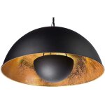 Beliani ? lampadaire e27 40w en m�tal noir sur tr�pied ? abat - jour cuivr� en cloche ? hauteur 158 cm ...