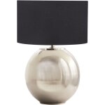 Beliani - lampe à poser moderne base en fer avec abat - jour en coton et lin argenté sobramati Beliani - lampe à poser moderne base en fer avec abat - jour en coton et lin argenté sobramati