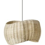 Beliani - lampe suspendue style boho cadre en fer abat - jour en rotin naturel coamo Beliani - lampe suspendue style boho cadre en fer abat - jour en rotin naturel coamo