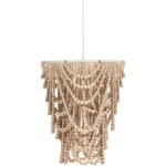 Beliani - lustre boho suspendu perles en bois marron clair turabo Beliani - lustre boho suspendu perles en bois marron clair turabo