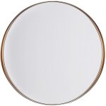 Beliani - miroir mural rond au style industriel de forme ronde de 40 cm de diamtre avec cadre fin en ...