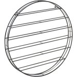 Beliani - porte - bouteilles moderne mural rond en mtal noir annacotty