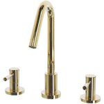 Robinet mlangeur argent laiton et acier inox dor parfait pour lavabo vasque accessoire dco de salle ...