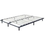 Sommier  lattes en acier pour lit double 180 x 200 cm avec 48 lattes en bois combourg