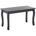 Beliani - table basse rectangulaire 80 x 40 m en mdf et bois noir de style classique et traditionnel ...
