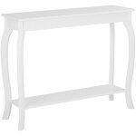 Table console blanche en mdf de style traditionnel pour hall d'entr�e et couloir classique ou scandinave ...