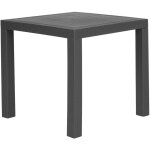 Table d'extérieur carrée 80 x 80 cm noire effet rotin matières ultra résistantes et aspect Élégant pour ... Table d'extérieur carrée 80 x 80 cm noire effet rotin matières ultra résistantes et aspect Élégant pour ...