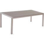 Beliani - table de jardin 180 x 90 cm en bois composite et aluminium gris et argent� vernio