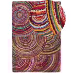 Beliani - tapis 160 x 230 cm en coton et polyester multicolore fabriqué à la main doux kozan Beliani - tapis 160 x 230 cm en coton et polyester multicolore fabriqué à la main doux kozan