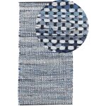 Beliani - tapis 80 x 150 cm en coton multicolore fabriqu� � la main style boho moderne alanya