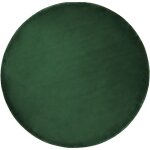 Beliani - tapis moderne rond pour salon ou bureau vert meraude diamtre  140 cm gesi ii