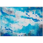 Beliani - tapis rectangulaire bleu en polyester motif tâches pour chambre ou salon contemporain 160 x ... Beliani - tapis rectangulaire bleu en polyester motif tâches pour chambre ou salon contemporain 160 x ...