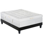 Bellecour - literie ensemble empereur 160x200 cm matelas mémoire de forme + sommier bois Bellecour - literie ensemble empereur 160x200 cm matelas mémoire de forme + sommier bois