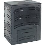 Bellijardin - composteur compost'�co 500 litres noir avec deux trappes d'ouverture