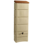 Bellijardin - r�cup�rateur � eau mural 300 litres beige avec couvercle