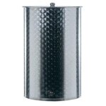 Belvivere - fut fut en acier inoxydable de 300 lt sans bouchon de re'servoir pour le vin l'huile la bie're ...