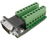 Adaptateur de connexion vga hd15 - mle au bornier  16 broches - bematik