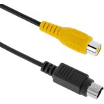 Adaptateur vid�o composite rca svhs - femme mini din 4 broches m�le - bematik