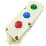 Bote de commande avec 3 boutons poussoirs momentans 1no 1nc la5821 - 1 - bematik