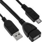 Câble microusb otg avec alimentation pour smartphones et tablettes - bematik Câble microusb otg avec alimentation pour smartphones et tablettes - bematik