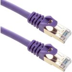 Bematik - c�ble r�seau ethernet sftp violet cat. 8 0, 5 m
