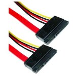 Cble sata + alimentation 7p15p h / h 50cm - bematik