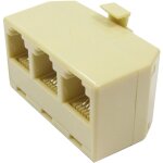 Bematik - compact rj11 multiplicateur (1 x rj11 - m 3 x rj11 - h)