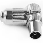 Bematik - connecteur d'antenne de t�l�vision de type femelle m�tallique couches
