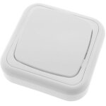 Interrupteur va - et - vient avec plaque de finition 80x80mm blanc - bematik Interrupteur va - et - vient avec plaque de finition 80x80mm blanc - bematik